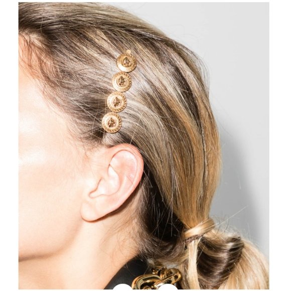 VERSACE Medusa Logo Slide Pin Hair Accessory - Picture 4 of 12